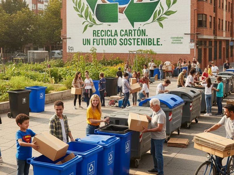 Reciclaje de cartón en Castellón