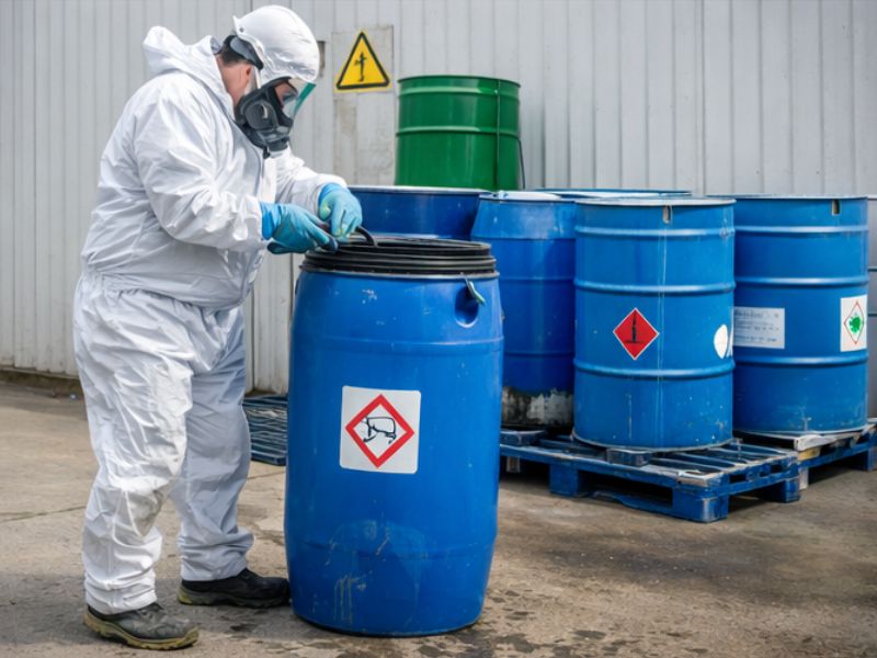 Recogida de residuos contaminantes en Valencia